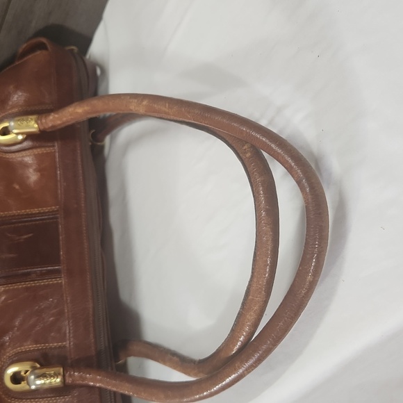 Marino Orlandi Brown Italian Leather Shoulder Bag - Picture 9 of 12